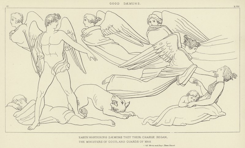 Dobre demony autorstwa John Flaxman
