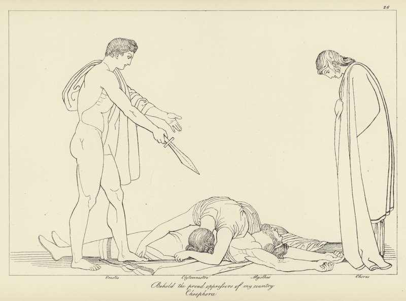 Oreste autorstwa John Flaxman