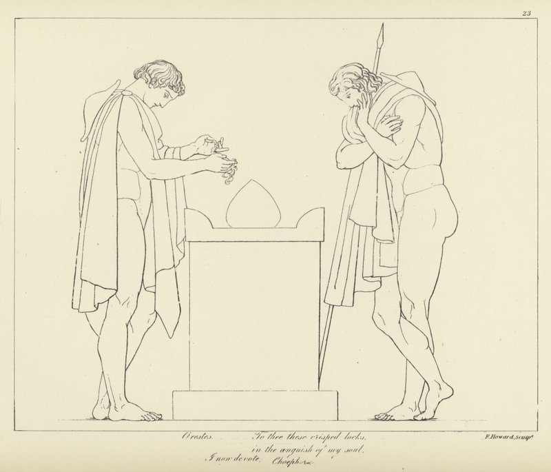 Oreste autorstwa John Flaxman