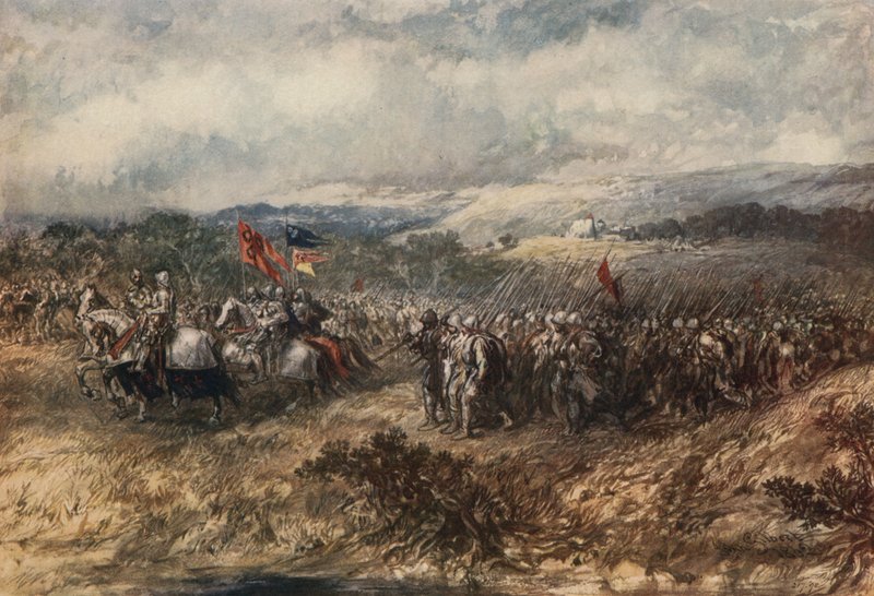 Krzyżowcy w marszu autorstwa John Gilbert