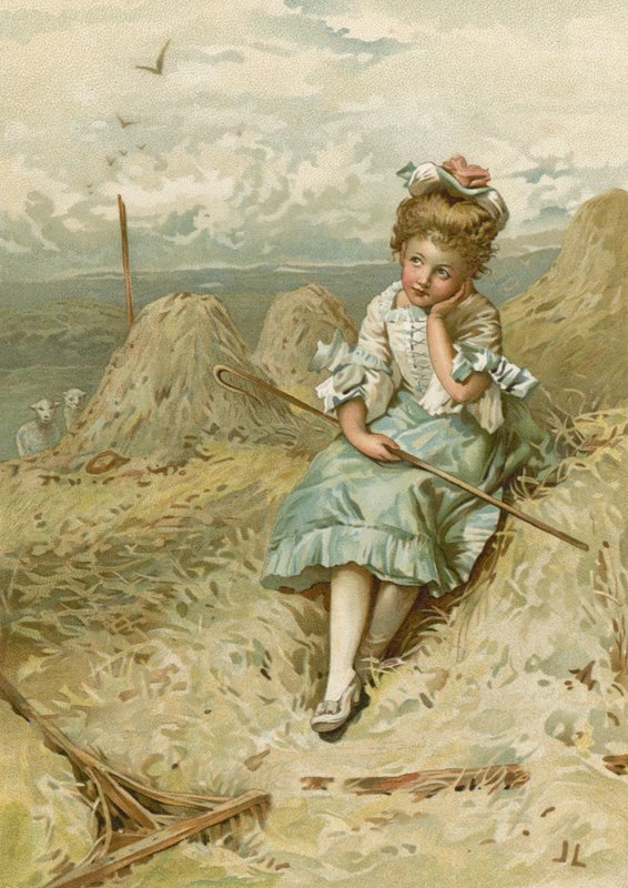 Mały Bo-Peep (chromolitho) autorstwa John Lawson