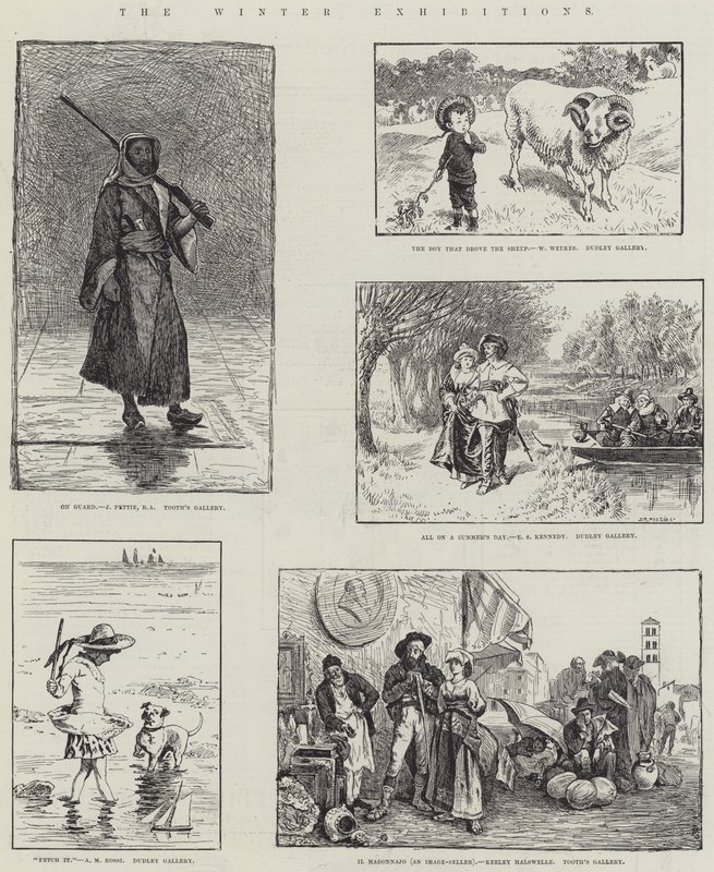 Wystawy zimowe autorstwa John Pettie