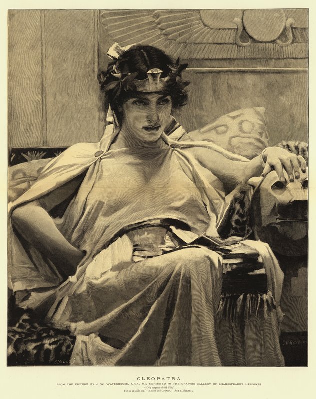 Kleopatra autorstwa John William Waterhouse