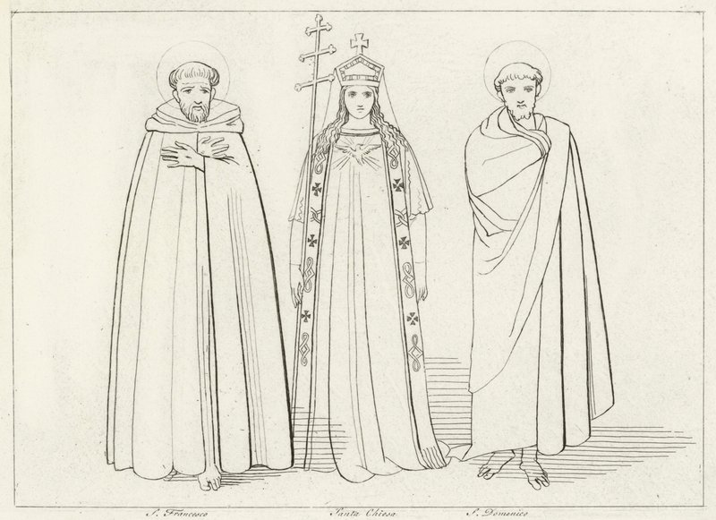 Kościół, Raj, Canto 11 (rycina) autorstwa John (after) Flaxman