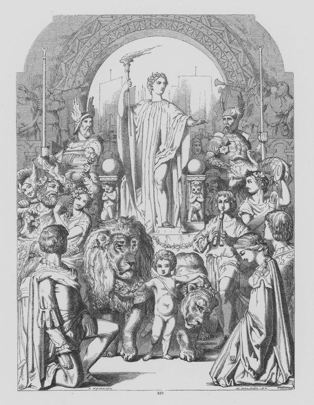 John Milton, L’Allegro (grafika) autorstwa John (after) Tenniel