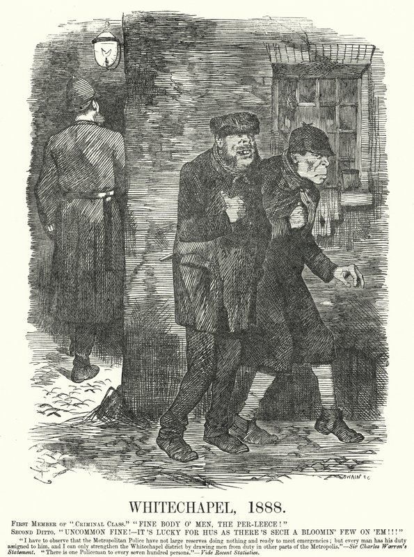 Kreskówka poncz: Whitechapel autorstwa John (after) Tenniel