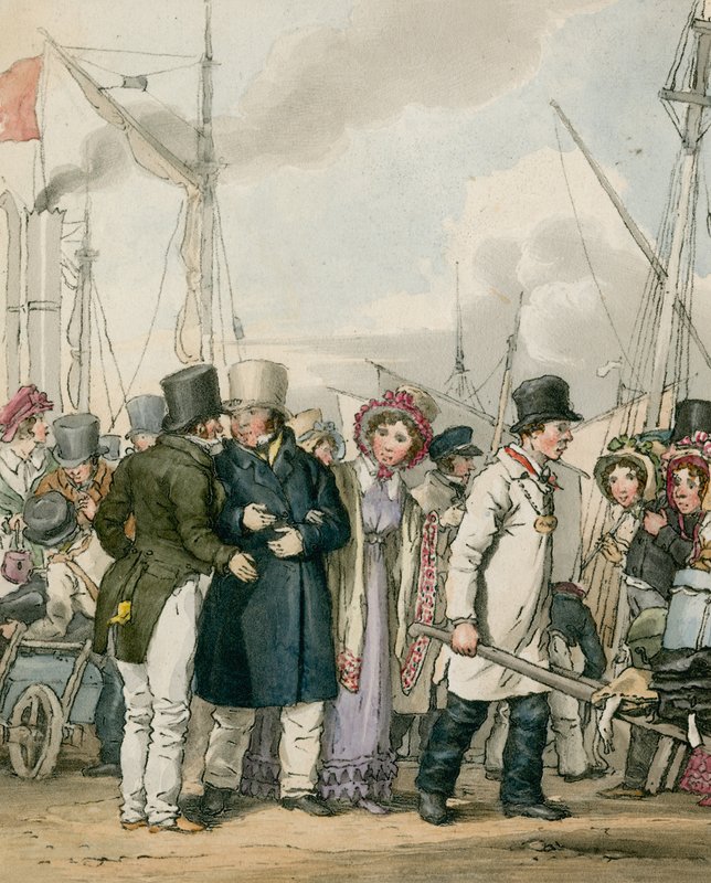 Przybycie do Margate autorstwa John Augustus Atkinson