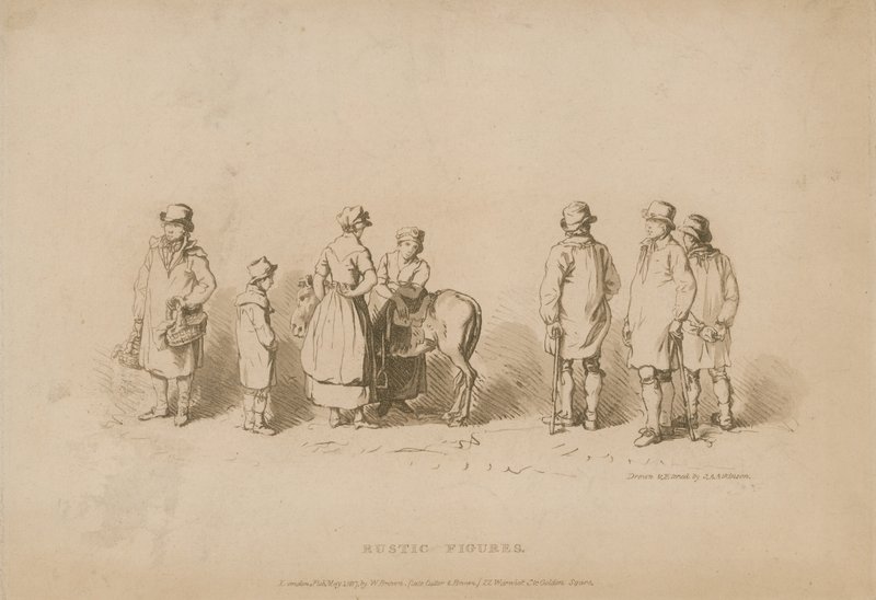 Rustykalne figury autorstwa John Augustus Atkinson