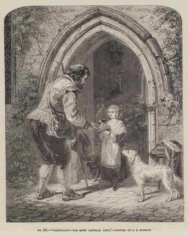 Gościnność, Mote, Ightham, Kent autorstwa John Callcott Horsley