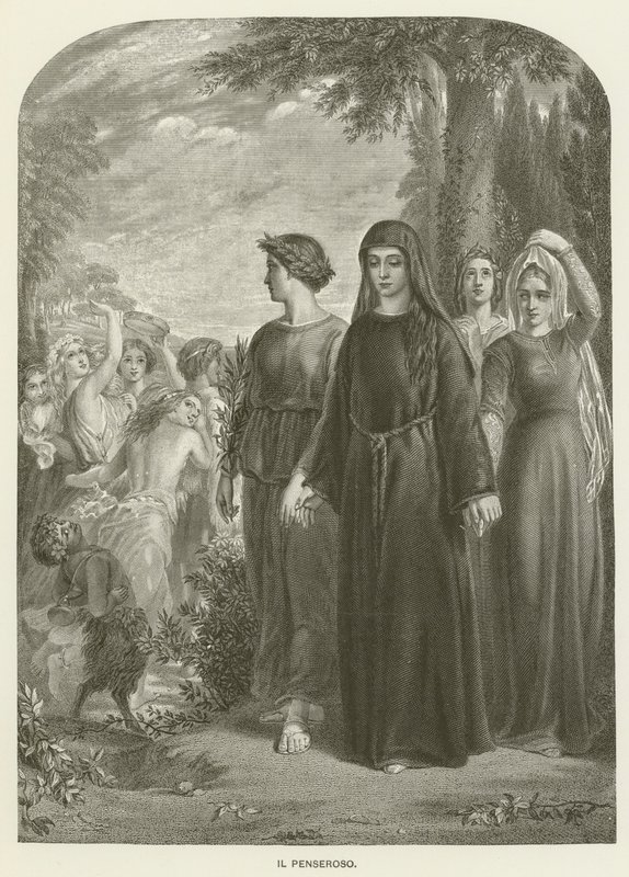 Zamyślony autorstwa John Callcott Horsley