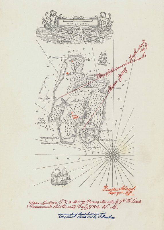 Mapa wyspy skarbów (kolor lito) autorstwa John Cameron