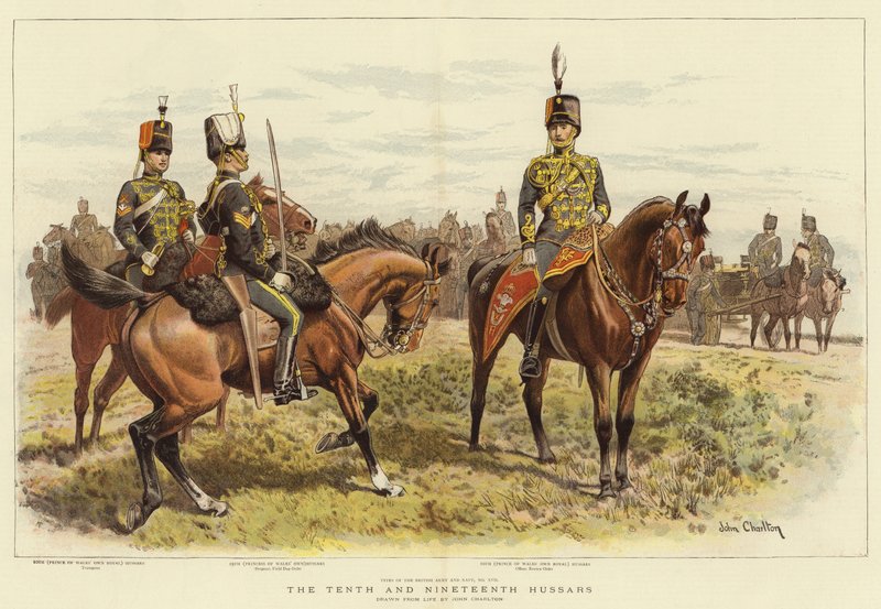 Huzarów X i XIX autorstwa John Charlton