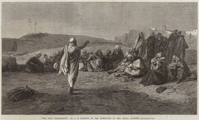 Arabski gawędziarz autorstwa John Evan Hodgson