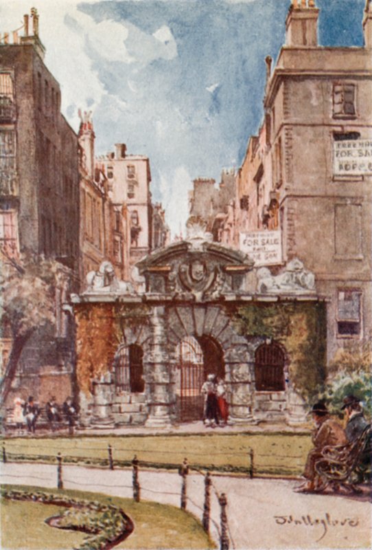 York Gate, Buckingham Street, Strand autorstwa John Fulleylove