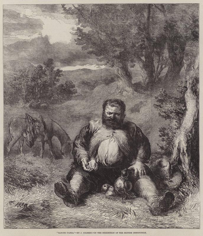 Sancho Pansa autorstwa John Gilbert