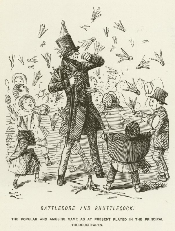 Battledore i lotka autorstwa John Leech