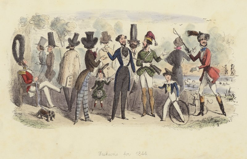 Moda na rok 1844 autorstwa John Leech