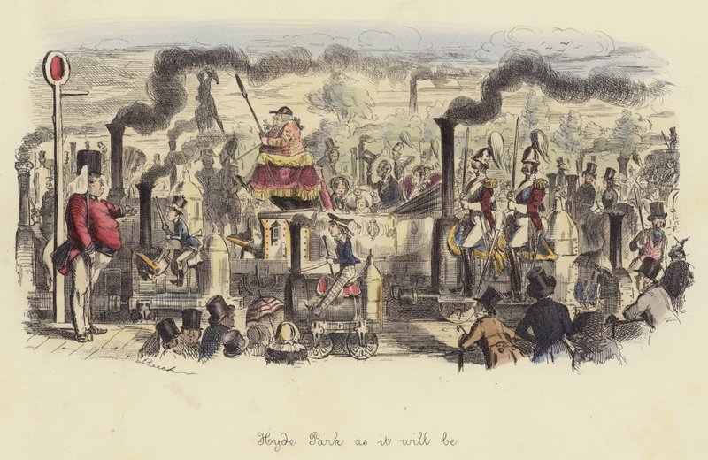 Hyde Park tak jak będzie autorstwa John Leech