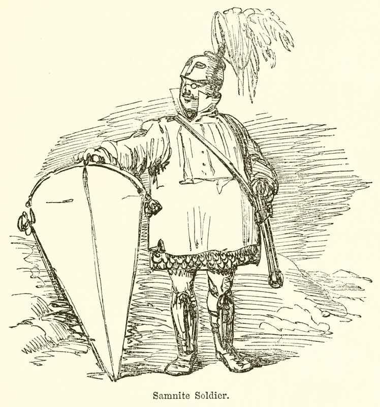 Samnicki żołnierz autorstwa John Leech