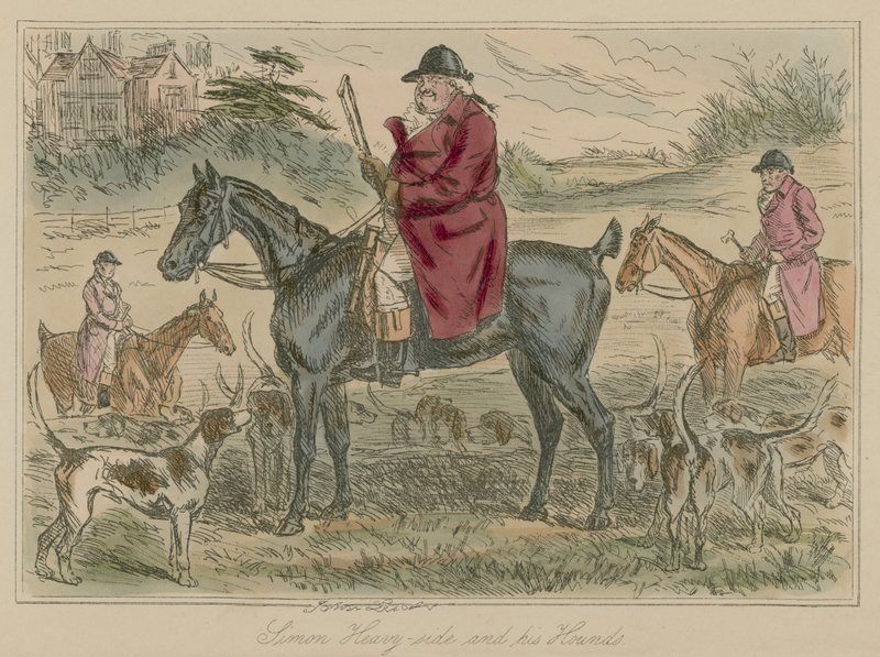 Simon Heavy-side i jego psy autorstwa John Leech