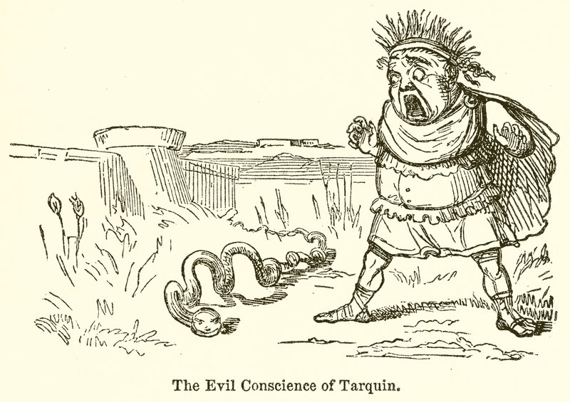 Złe sumienie Tarquin autorstwa John Leech