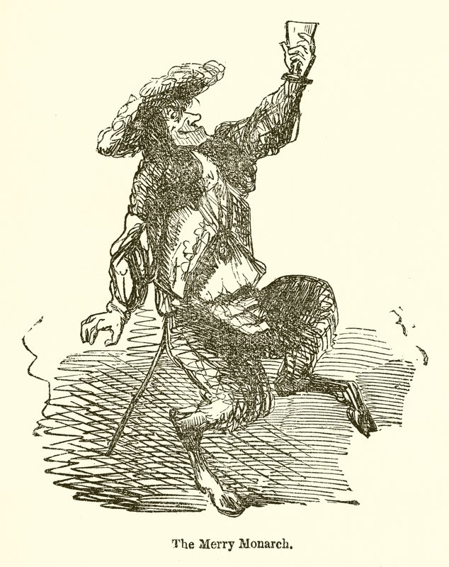 Wesoły monarcha autorstwa John Leech