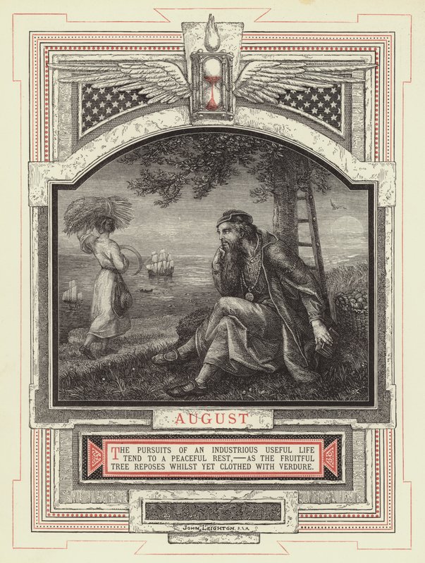 sierpień (grawerowanie) autorstwa John Leighton