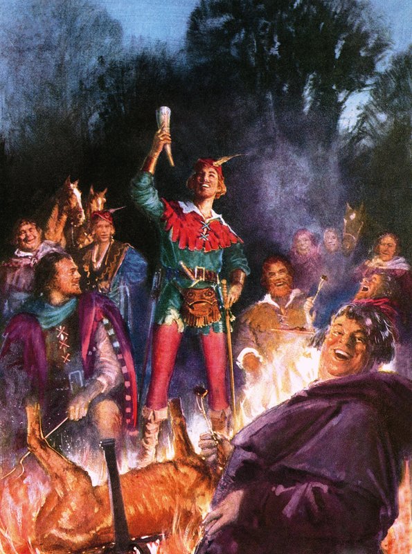 Robin Hood i jego weseli ludzie autorstwa John Millar Watt