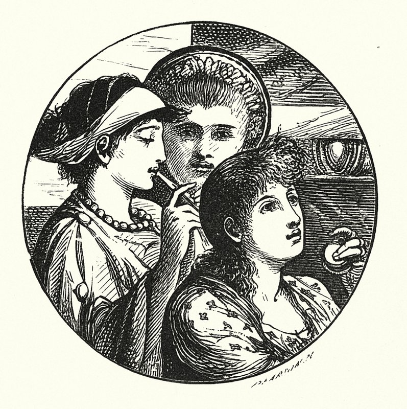 Minstrele (rycina) autorstwa John Reinhard Weguelin