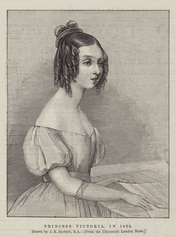 Księżniczka Wiktoria, w 1834 r. autorstwa John Rogers Herbert