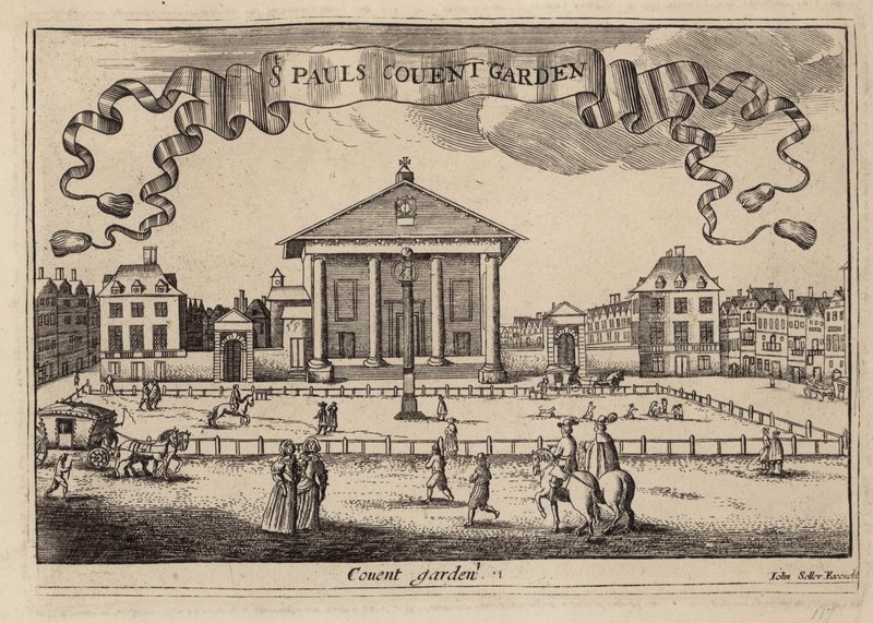 St Pauls Covent Garden autorstwa John Seller