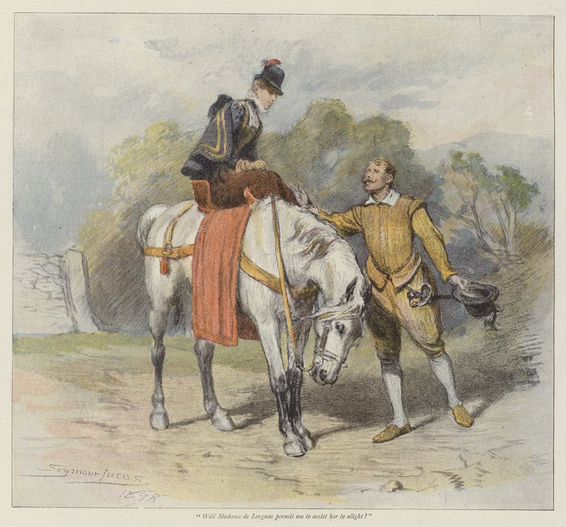 Serce Denise (chromolitho) autorstwa John Seymour Lucas
