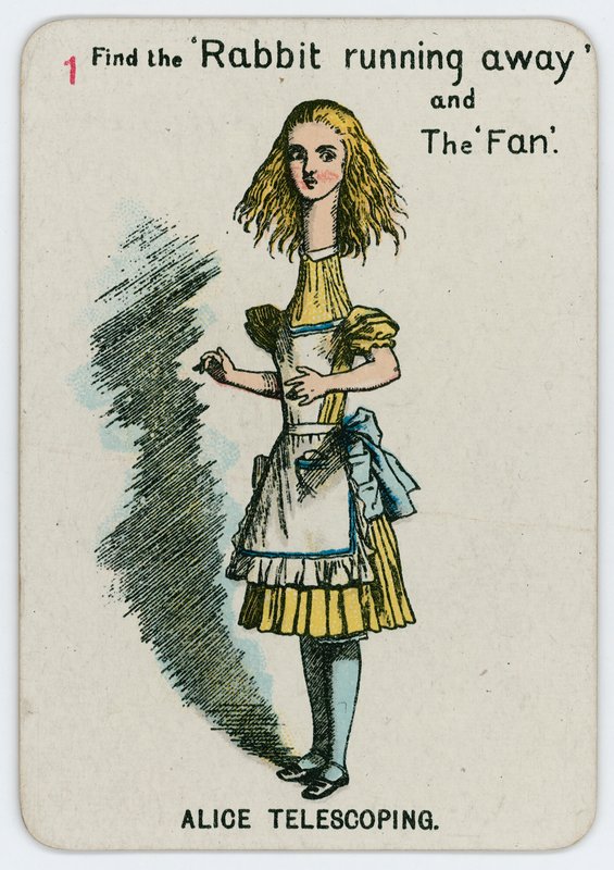 Alice Telescoping autorstwa John Tenniel