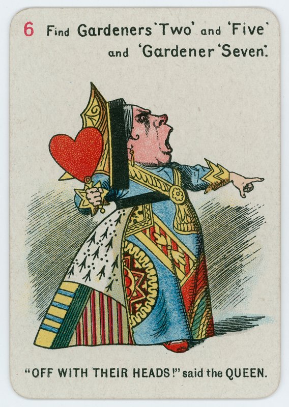 Precz z ich głowami! powiedziała królowa autorstwa John Tenniel