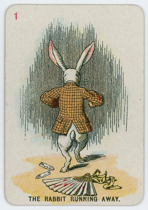 Królik ucieka autorstwa John Tenniel