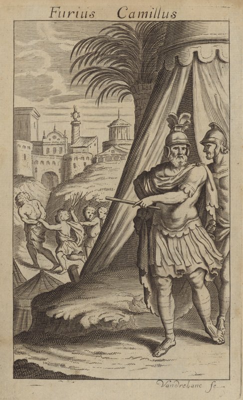Marcus Furius Camillus, rzymski żołnierz i mąż stanu autorstwa John Vanderbank