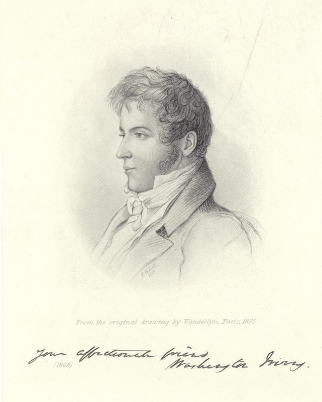 Portret Waszyngtona Irvinga autorstwa John Vanderlyn