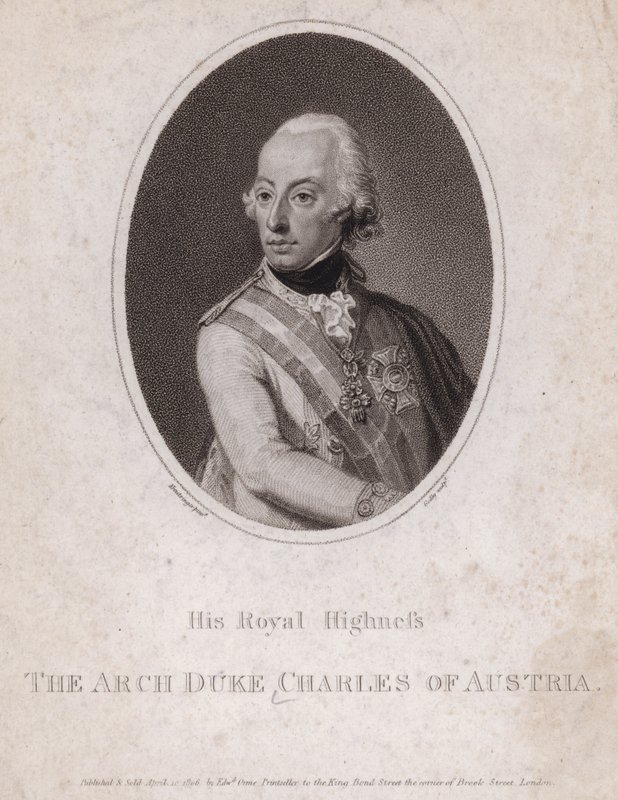 Arcyksiążę Karol, książę cieszyński, żołnierz austriacki autorstwa Josef Kreutzinger