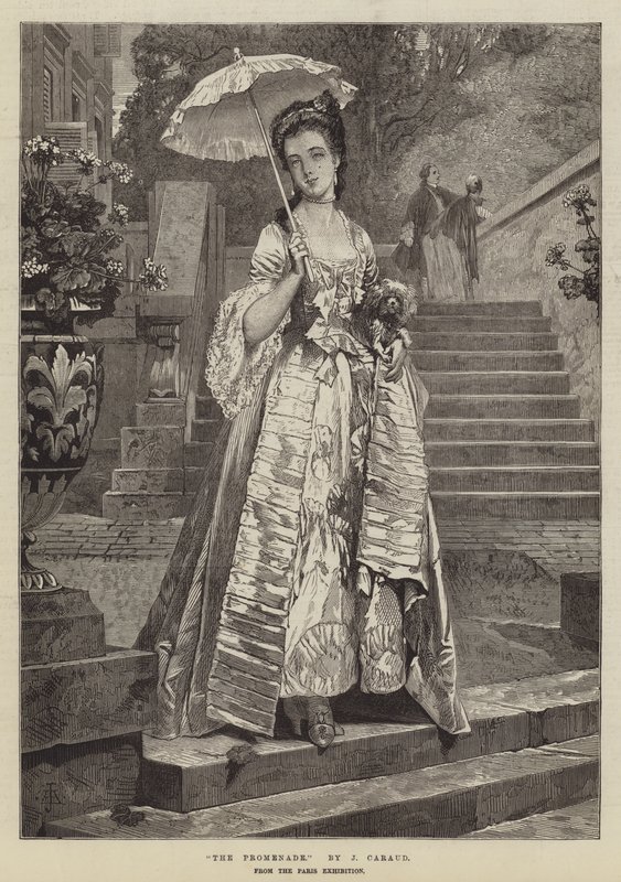 Promenada, z wystawy paryskiej autorstwa Joseph Caraud