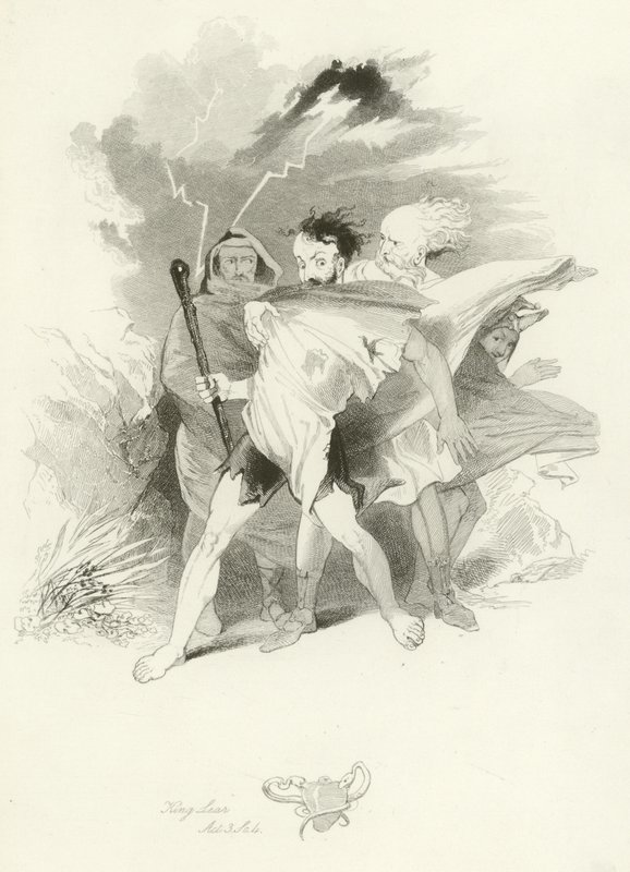 Król Lear autorstwa Joseph Kenny Meadows