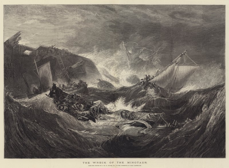 Wrak Minotaura autorstwa Joseph Mallord William Turner