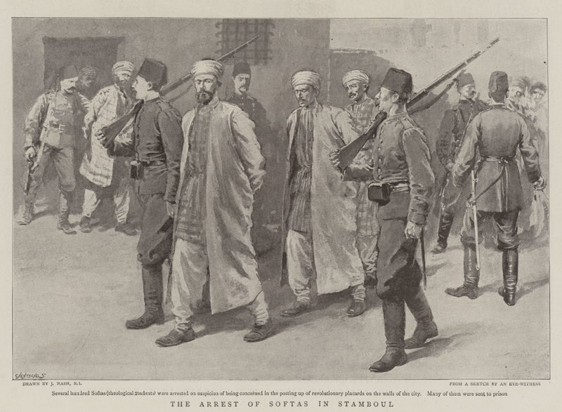 Aresztowanie Softasa w Stambule autorstwa Joseph Nash