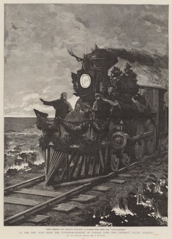 Na Nowy Zachód z Gubernatorem Generalnym Kanady przez Canadian Pacific Railway autorstwa Joseph Nash
