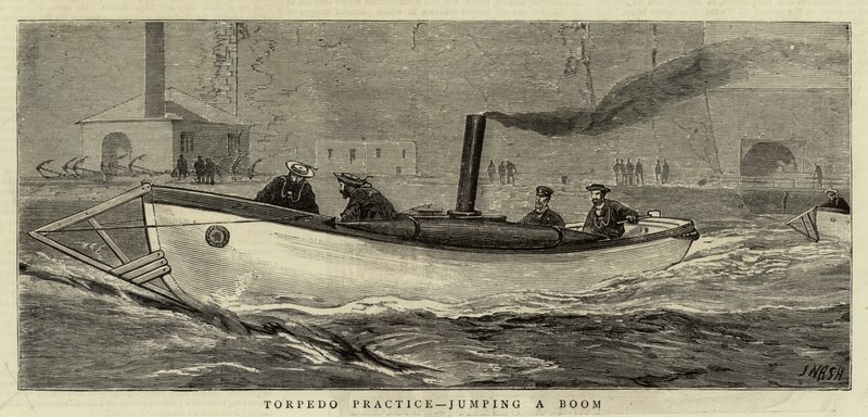 Trening torpedowy, skoki na bum autorstwa Joseph Nash