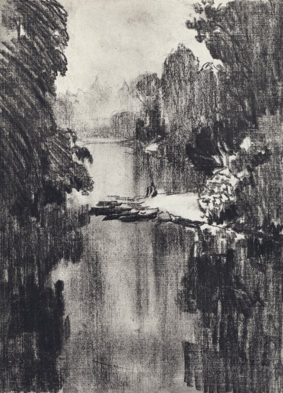 Park Św. Jakuba (lito) autorstwa Joseph (after) Pennell