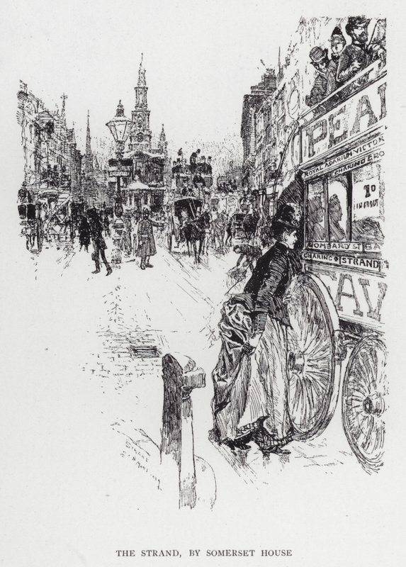 Strand, Somerset House (lito) autorstwa Joseph (after) Pennell