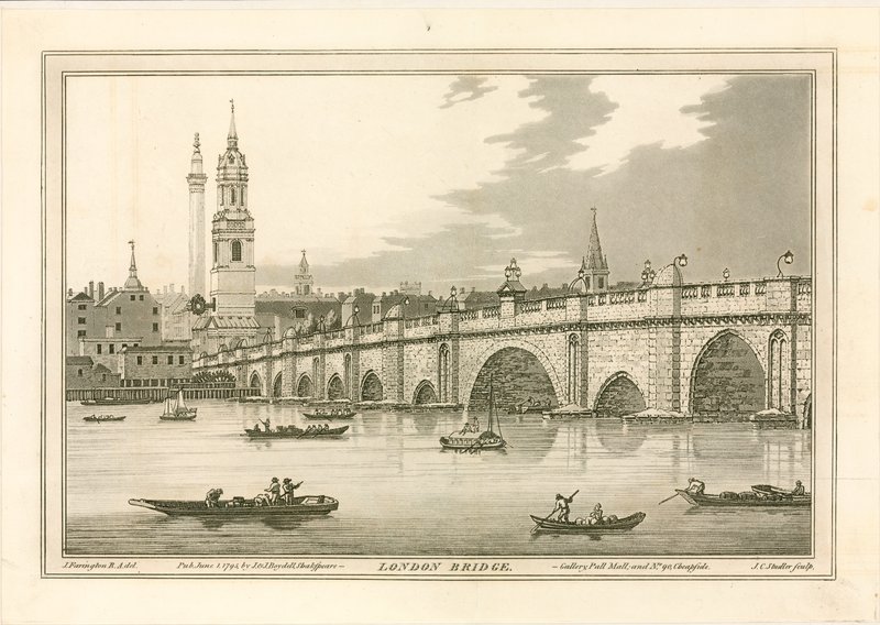 Most Londyński, 1795 autorstwa Joseph Farington