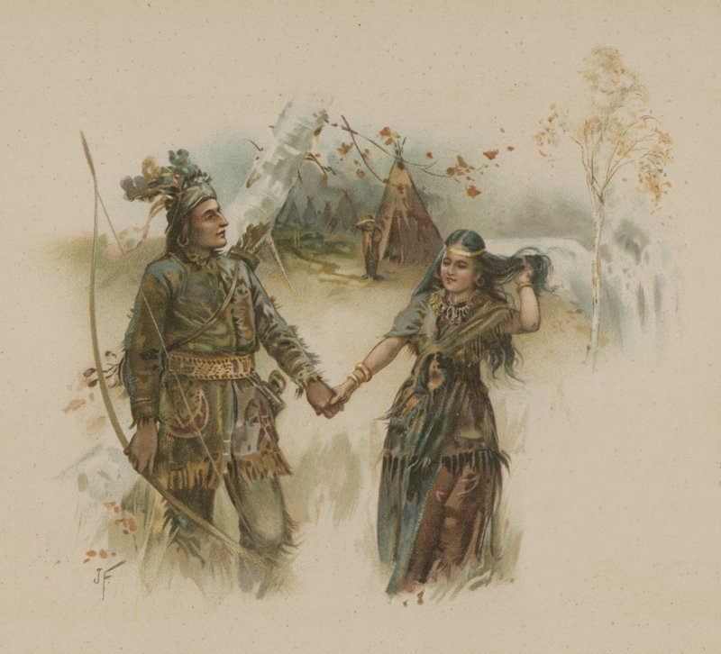 Hiawatha (chromolitho) autorstwa Joseph Finnemore