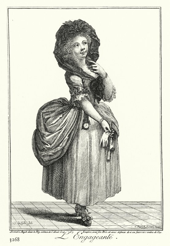 Czarująca Dziewczyna (rycina) autorstwa Joseph Franz von (after) Goez