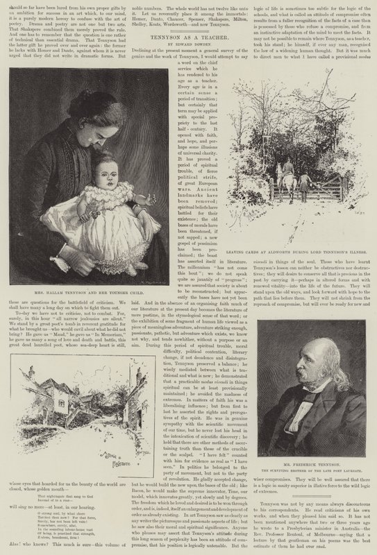 Alfred, Baron Tennyson, Poeta Laureat autorstwa Joseph Holland Tringham